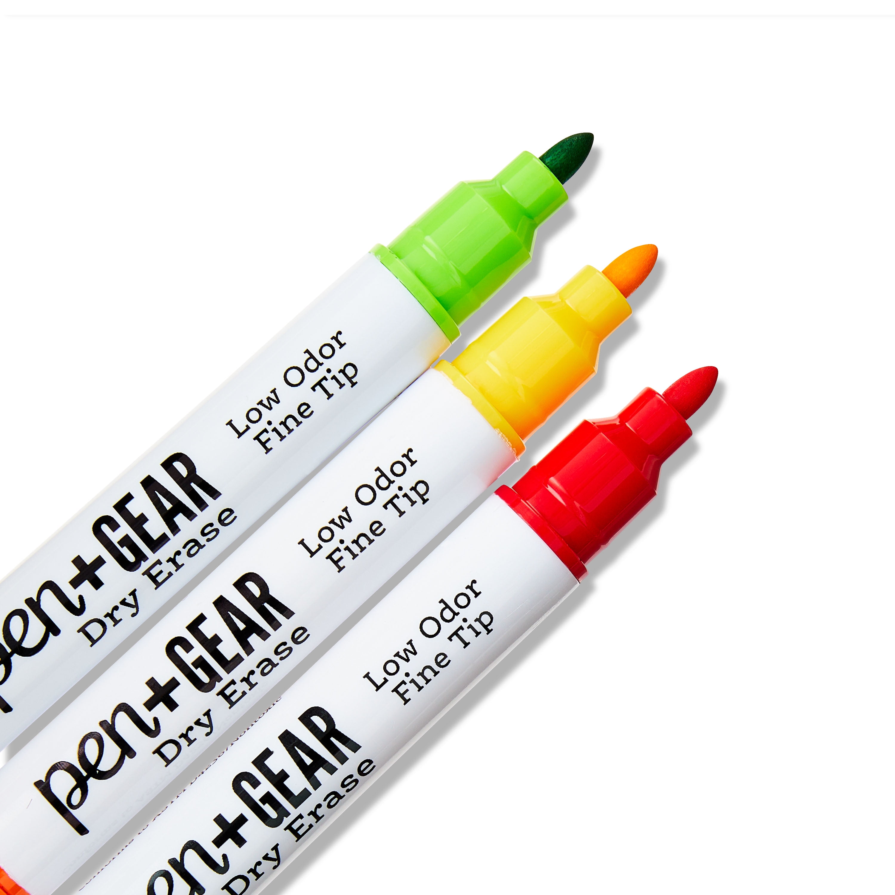 (4 pack) Pen+Gear 2-in-1 Magnetic Dry Erase Markers, Fine Tip, Assorted Colors, 8 Count