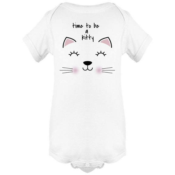 Time To Be A Kitty Happy Bodysuit Infant -Image by Shutterstock,  6 Months