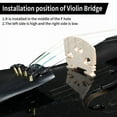 thumbnail image 3 of Full Size 4/4 Violin Set for Adults Beginners Students with Hard Case,Violin Bow,Shoulder Rest,Rosin,Extra Strings and Sordine, 3 of 12