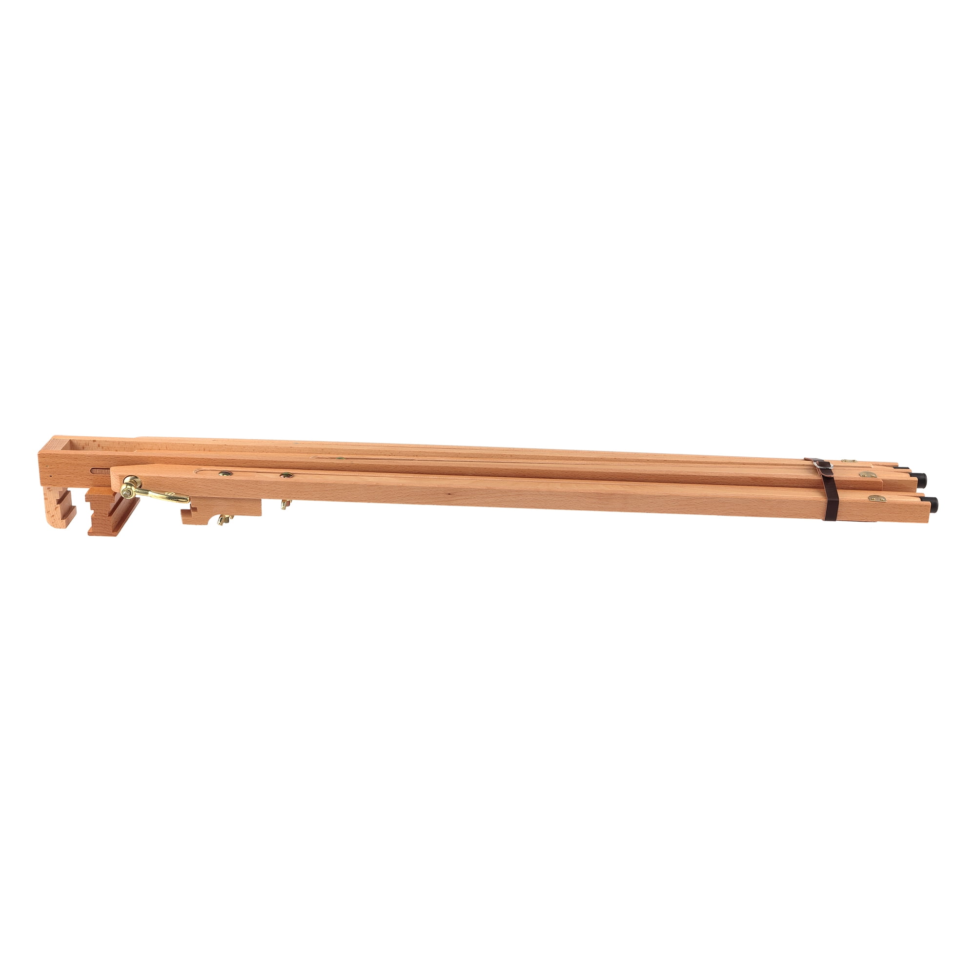 Artist Easel - Millbrook All Media Wood Field Easel LightWeight Adjustable Angles Perfect For Watercolors, Acrylics, and Oils, Holds Canvases up to 48" High