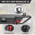thumbnail image 5 of WOLFSTORM For 2007-2018 Jeep Wrangler JK JKU Front Bumper w/ LED Lights Winch Plate Steel, 5 of 8