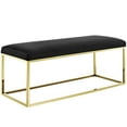 thumbnail image 2 of Modway Anticipate Fabric Bench in Gold Black, 2 of 5