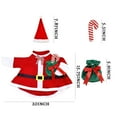 thumbnail image 3 of FastXmas Christmas Porch Goose Outfits Decorations,Christmas Goose Clothing Set Including 1x Cloth 1x Hat 1x Candy-shaped Cane 1x Candy Bag,Xmas Style Porch Goose Costume for Geese Patio Yard Decor, 3 of 9