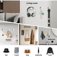 thumbnail image 5 of 4 Pack Heavy Duty Stainless Steel Adhesive Hooks - 10LB Weight Capacity, No Drill Wall Hooks for Bathroom, Kitchen, Shower - Chrome Finish Towel & Coat Hanger Holders, 5 of 7