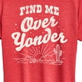thumbnail image 3 of Instant Message - Find Me Over Yonder - Women's Short Sleeve Graphic T-Shirt, 3 of 6