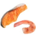 thumbnail image 1 of Realistic Shrimp and Fish Block Models for BBQ Pretend Play, Food Display, Home Decor, Restaurant Photography, and Market Exhibitions, 1 of 5