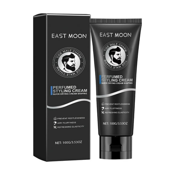FcBaudy Hair Care Products Men's Fiber Cream Like Hair Gel With Medium Hold And Natural Glowly Men's Aromatherapy Styling Cream 100g Cream Cream