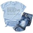 thumbnail image 4 of XCHQRTI Inspirational T Shirts for Women You Are Braver Than You Believe Funny Saying Crewneck Casual Top, 4 of 7