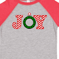 thumbnail image 4 of Inktastic Joy Christmas Ornament with Candy Cane Stripes Boys or Girls Toddler T-Shirt, 4 of 5