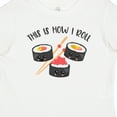 thumbnail image 4 of Inktastic Kawaii How I Roll Sushi Boys or Girls Baby T-Shirt, 4 of 5