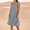 Dark Gray plus size boho sundress a1, variant on Uscallm Women Summer Plus Size Round Neck Sleeveless Boho Flowy A-Line Mini Casual Dresses Solid Basic Vacation Beach Swing Loose Sundresses, Khaki 2XL