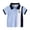 Blue, variant on LYMAYTER Toddler Baby Boys Short Sleeves T-Shirt Summer Embroidery Button Cotton Tee Shirt Tops Color Blocking Lapel Casual Shirt Blouse for 1-8Y