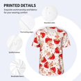 thumbnail image 5 of Rocae Cute Mushroom for Breathable Men's Baseball T-Shirt Fashionable Casual Baseball Jersey, Moisture-wicking Sportswear Small, 5 of 9