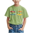 thumbnail image 2 of Wancir Transportation Shirt for 3-14T Boys Funny Cartoon T-Shirt Short Sleeve Car Train Excavator Shirts, 2 of 6