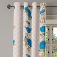 thumbnail image 3 of Ambesonne Grommet Curtain, , 50"x72", Blush Cobalt Blue, 3 of 5
