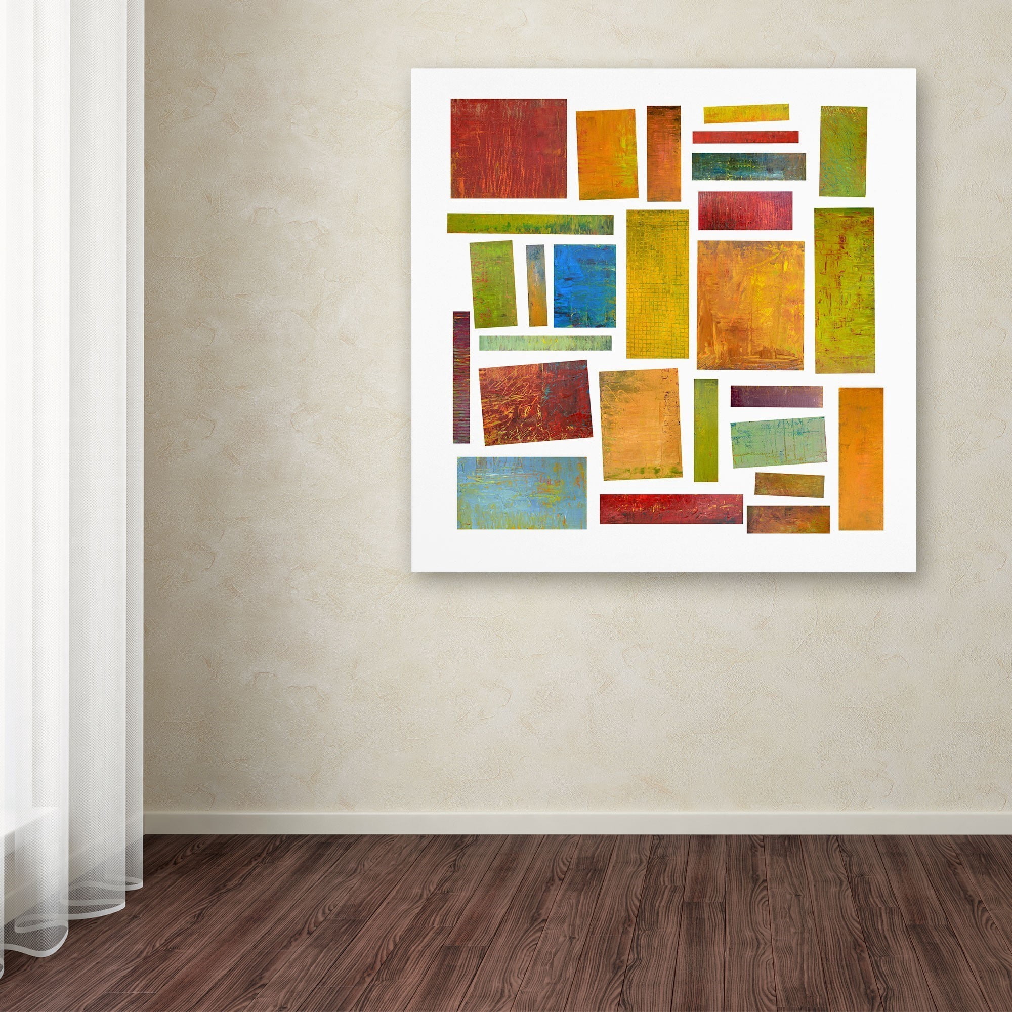 Trademark Fine Art "Building Blocks Two" Canvas Art by Michelle Calkins