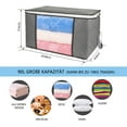 thumbnail image 5 of Collapsible Oversize Storage Bags, 2-Pack Of Durable Fabric Organizers With Clear Window Panel, Reinforced Handles For Closet And Travel Use, 5 of 5