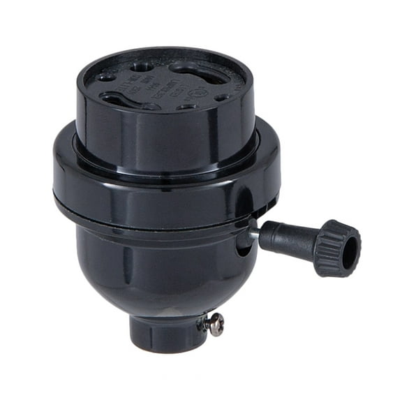 B&P Lamp® Plastic GU-24 Turn Knob Socket with 1/8IP Base