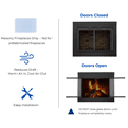 thumbnail image 5 of Bluegrass Living Harland Fireplace Glass Doors With Screen, Small - Model# HLFD-SM, 5 of 6