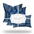 thumbnail image 6 of HomeRoots Blue, White Enveloped Coastal Throw Indoor Outdoor Pillow, 6 of 7