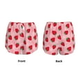 thumbnail image 3 of Balery Strawberry Pattern Women's Running Shorts with Liner 2 Pockets Elastic Workout Athletic Gym Yoga Shorts-Large, 3 of 7