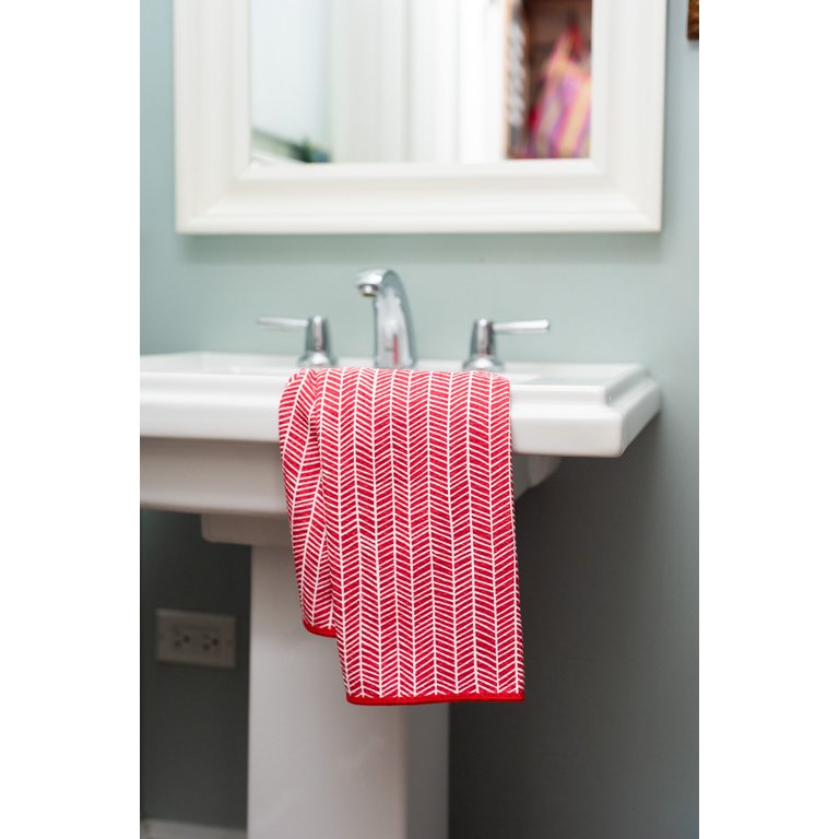 Once Again Home Co. Super Absorbant Anywhere Towel, Branches - Green