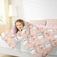 thumbnail image 4 of Castle Fairy Boys Girls Cartoon Winter Snowflakes Snowman Bedding Comforter Set 2pcs,Happy New Year Twin Comforter Sets Microfiber,Merry Christmas Xmas Breathable Bedding Set,Super Cozy Room Decor, 4 of 8