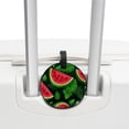 thumbnail image 3 of Watermelon 2pcs PU Leather Round Bag Tags with Privacy Cover and Name ID Tag - Suitcase Tags for Travel Luggage, Handbags, Backpacks, School Bags, 3 of 6