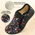 thumbnail image 3 of Leisfit Womens Wide Diabetic House Shoes Adjustable Walking Shoe, 3 of 7