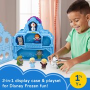 Disney Frozen Castle Playset with 9 Fisher-Price Little People Figures, Carry Along Castle Case