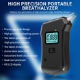 thumbnail image 4 of Breathalyzer with Professional Grade Accuracy, Dot and Nhtsa Approved Portable Breath Tester for Personal Use, 510(K) Cleared with Fuel Cell Sensor for Reliable Alcohol Detection, 4 of 8