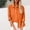 *Orange, variant on ClodeEU Womens Button Down Shirts,Casual Long Sleeve Blouses,Textured Collared Work Tops with Pocket Blue,Womens Plus XL