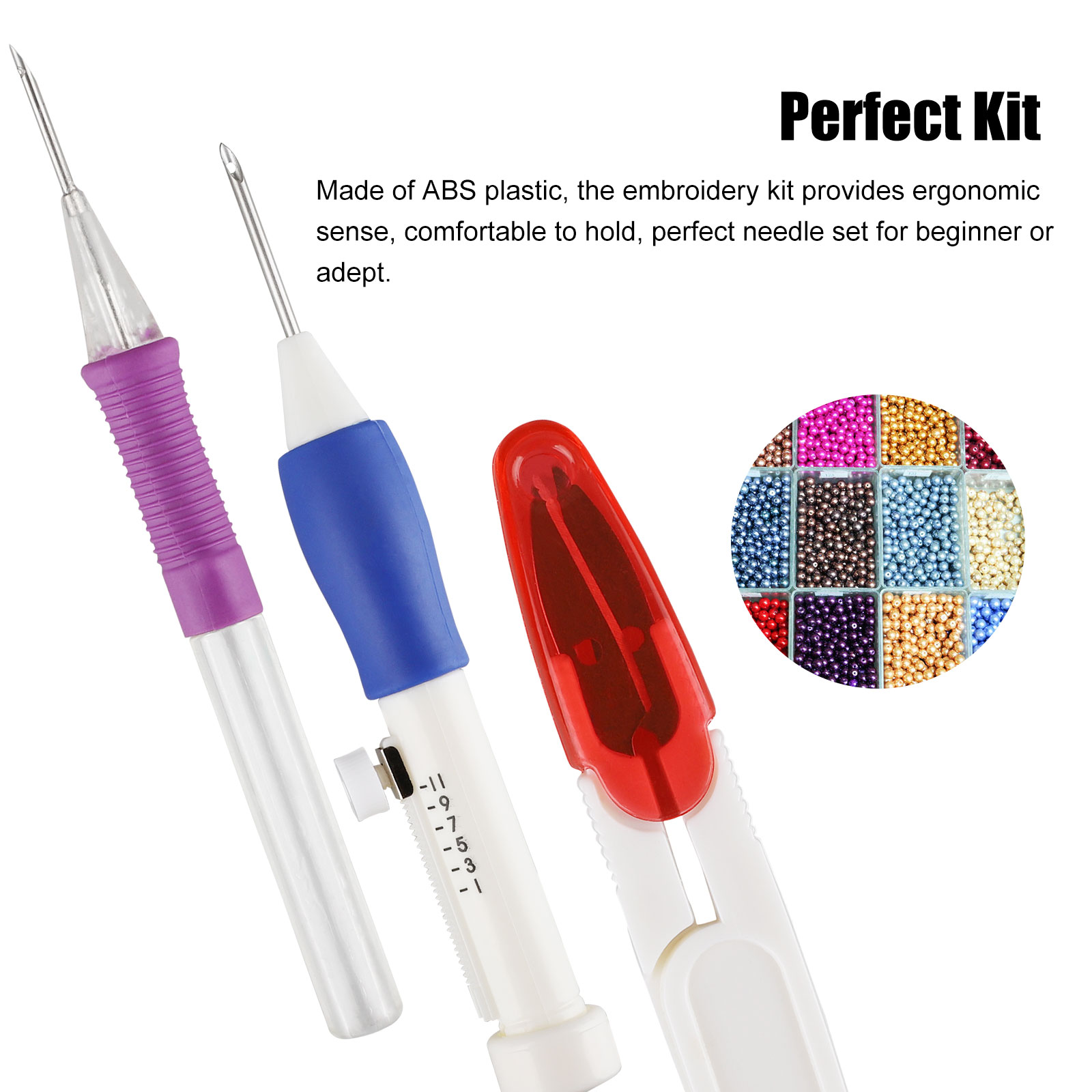 DIY Piercing Needle Threaders Cross Stitch Knitting Sewing Tool for Adults Starter Beginners Embroidery Kit 137pcs Magic Embroidery Pen Punch Needle Craft Set with 100 Color Threads DIY Piercing Needle Threaders Cross Stitch Knitting Sewing Tool for Adults Starter Beginners Embroidery Kit 137pcs Magic Embroidery Pen Punch Needle Craft Set with 100 Color Threads