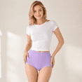 thumbnail image 2 of Hbhpov Women High Waist Briefs Strechy Cotton Underwear, 6 Pack, Size S-3XL, 2 of 7