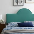 thumbnail image 4 of Modway Dawn Full/Queen Modern Performance Velvet Headboard in Teal Green, 4 of 9
