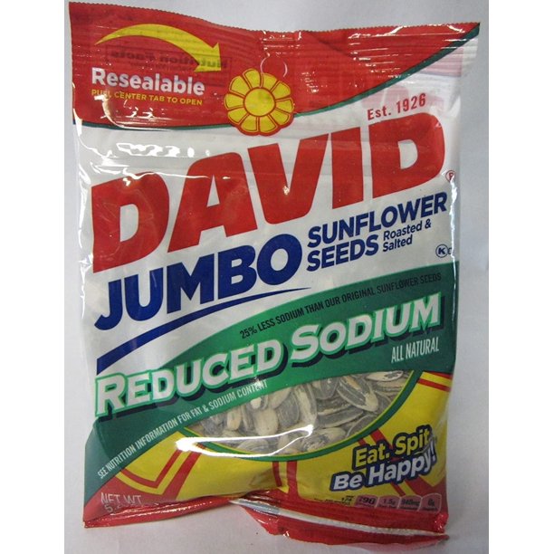 Jumbo Reduced Sodium Sunflower Seeds (4 Pack) 5.25 oz each