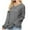 Gray, variant on tklpehg Womens Sweaters Fashion Fall Winter Warm Sweater Long Sleeve Tops V-Neck Sweater Solid Color Casual Loose Knit Sweater Pullover Sweaters Brown L