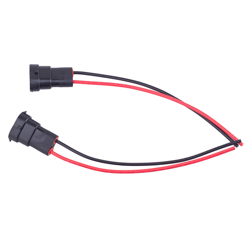 uxcell 10Pcs H11 H8 880 881 Female Adapter Wiring Harness Sockets Wire Headlights Fog Lights