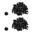 thumbnail image 1 of 50Pcs Plastic Rivets Fastener Car Bumper Push Clips 32mm Long Black, 1 of 8