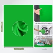 EMART 5x6.5ft Green Screen Backdrop Kit, with Photo Greenscreen Background, Portable T-Shape Stand for Photography, Studio