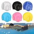 thumbnail image 5 of Gorro de silicona para cabello largo e impermeable para la mayoría de la protección del cabello, los oídos y el agua JAMW Sencillez, 5 of 5