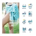 thumbnail image 5 of Striped Beach Towels | 100% Turkish Cotton | Soft & Quick Dry-Turquoise, 5 of 10