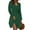 Dark Green, variant on UVN Fall Dresses for Women Long Sleeve V Neck A-Line Midi Dress Boho Beach Floral Print Sundress