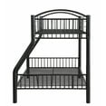 thumbnail image 3 of HomeRoots 403932 Black Traditional Twin Over Full Size Bunk Bed, 3 of 5