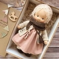 thumbnail image 1 of CUITING 12” Waldorf Dolls Handmade Rag Doll - Personalized Collectors Plush Doll for Kids Birthday Present Vintage Crocheted Doll Toys with Beautiful Present Box, 1 of 7