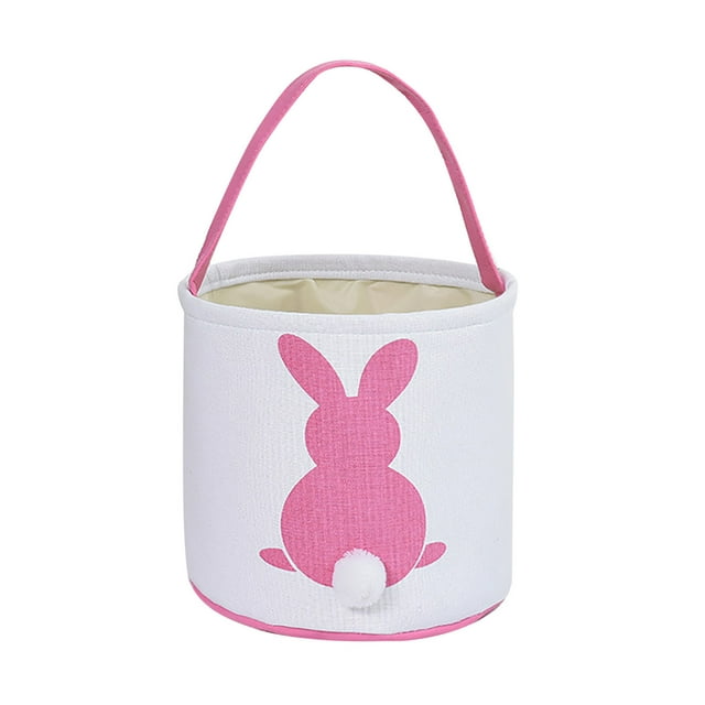 Panier Animal Mignon de Rangement Textile pour la Maison à Moins de 10, Lapin de Fête, Lapin Imprimé, Sac en Toile pour Transporter des Bonbons, Cadeau