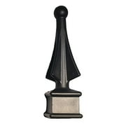 Four-Sided Spire Wing Tip High-Impact Polypropylene Black Finial Fence Topper..10ct.