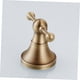 thumbnail image 5 of Perchero de latón antiguo, ganchos para toallas, albornoces, accesorios de baño y cocina, montados en la pared, ganchos para abrigos de bronce cepillado, 5 of 5