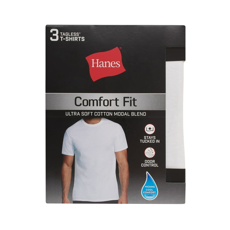 Hanes Men's 5-Pack ComfortBlend Tank with FreshIQ, White, Small at   Men's Clothing store