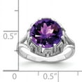 thumbnail image 2 of Primal Gold 14 Karat White Gold 10mm Amethyst Checker Ring, 2 of 4